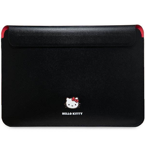 Hello Kitty Metal Logo dėklas nešiojamam kompiuteriui 14", juodas