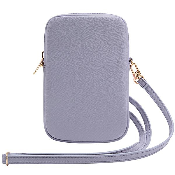 Odinis telefono krepšelis Guess ZIP Leather Triangle, violetinis