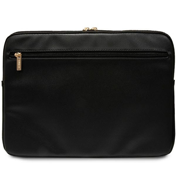 Guess ZIP Leather Triangle Laptop Sleeve 16\", Black