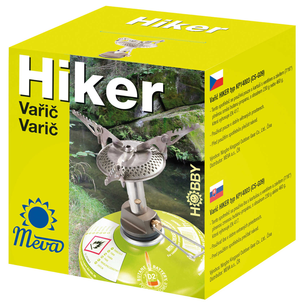 Meva HIKER itin lengva turistinė dujinė viryklė, 70g – 2.4kW