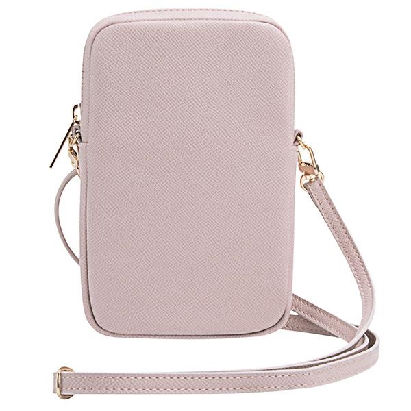 „Guess ZIP Leather Triangle“ telefono krepšelis, rožinis