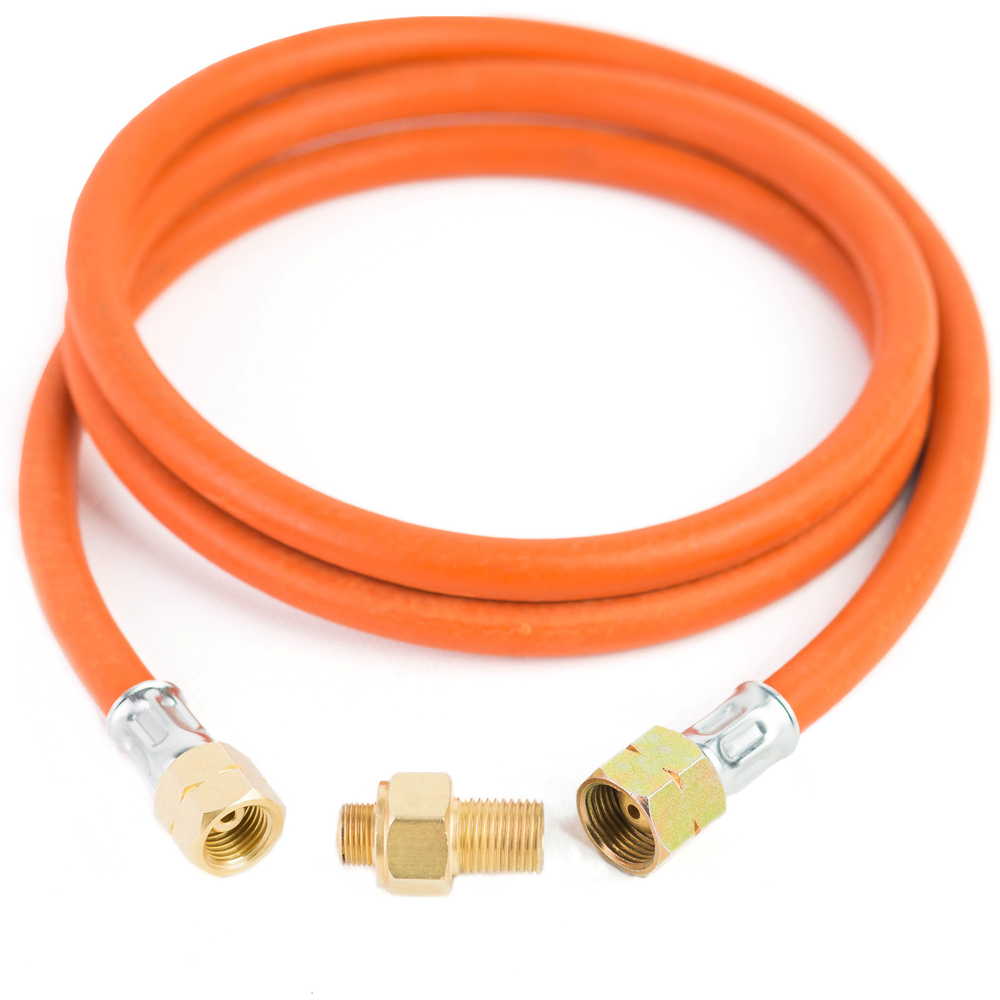 Meva dujų baliono pajungimo žarna su adapteriu G 3/8" L - 7/16", 1.5 m