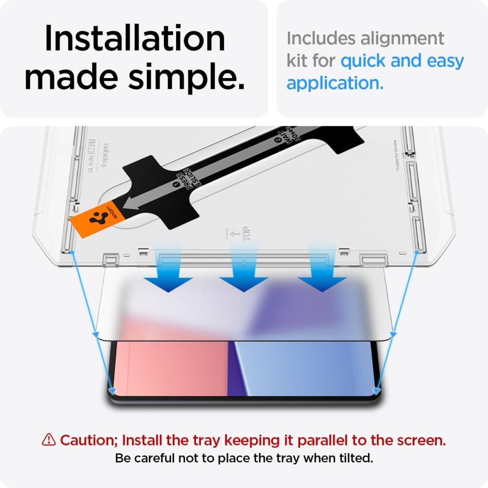 Apsauginis stiklas Spigen Glas.tR EZ Fit, skirtas iPad Pro 13\'\' (2024)