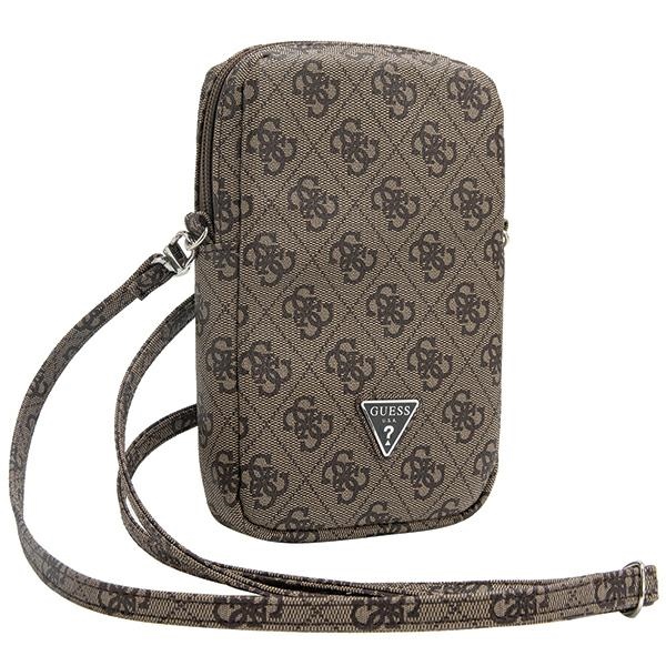 Guess Zip 4G Triangle rankinė telefonui, ruda