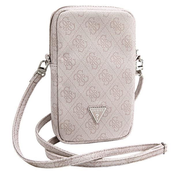 Guess Zip 4G Triangle Phone Bag, Pink