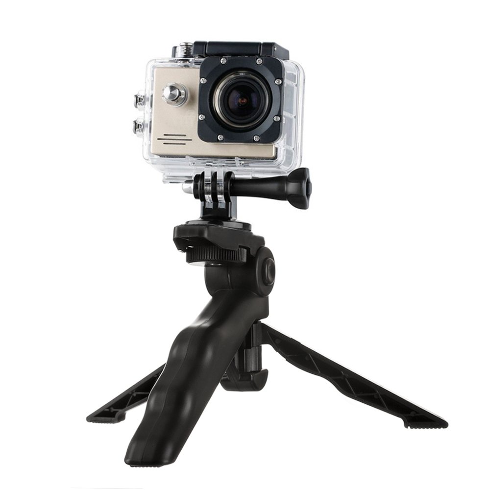 Laikiklis su mini trikoju GoPro SJCAM veiksmo kameroms, juodas