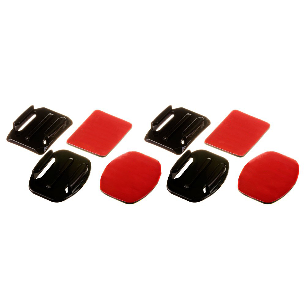 A set of flat and rounded mounting bases for GoPro, DJI Osmo Action, EKEN, SJCam, Insta360 sports cameras with 3M tapes...