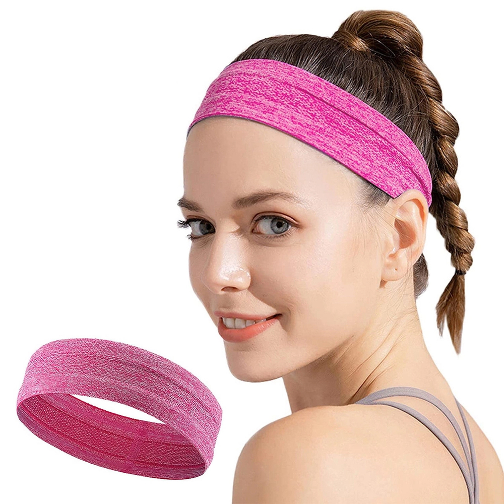 Elastic Fabric Headband for Running and Fitness, Orange