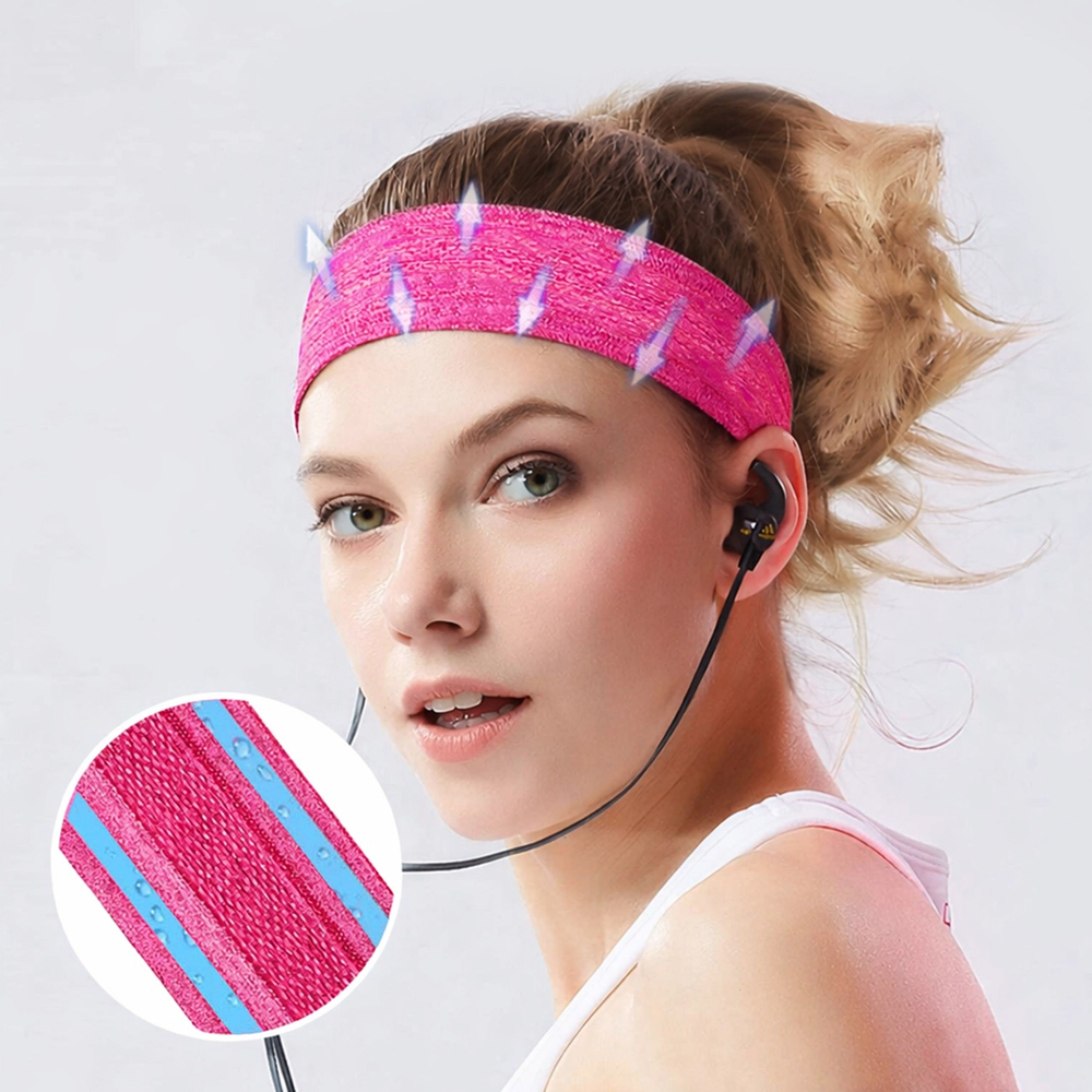Elastic Fabric Headband for Running and Fitness, Orange