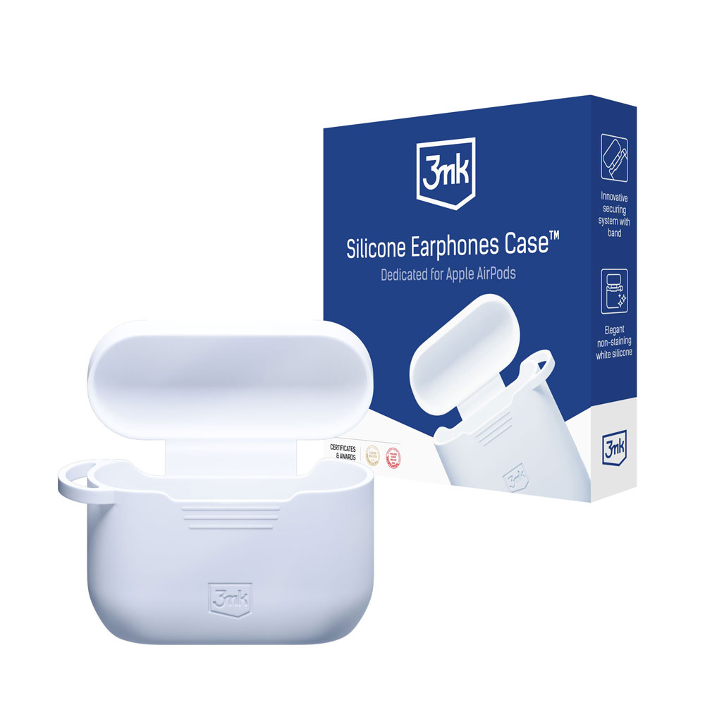 3mk Silicone Case for AirPods Pro / Pro 2, White