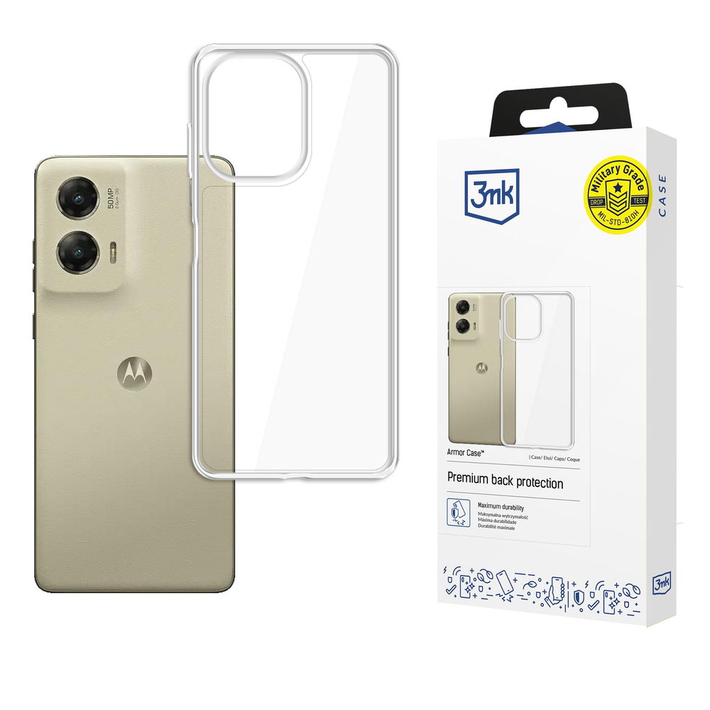 Dėklas 3mk Armor Case skirtas Motorola Moto G Stylus 2024, permatomas