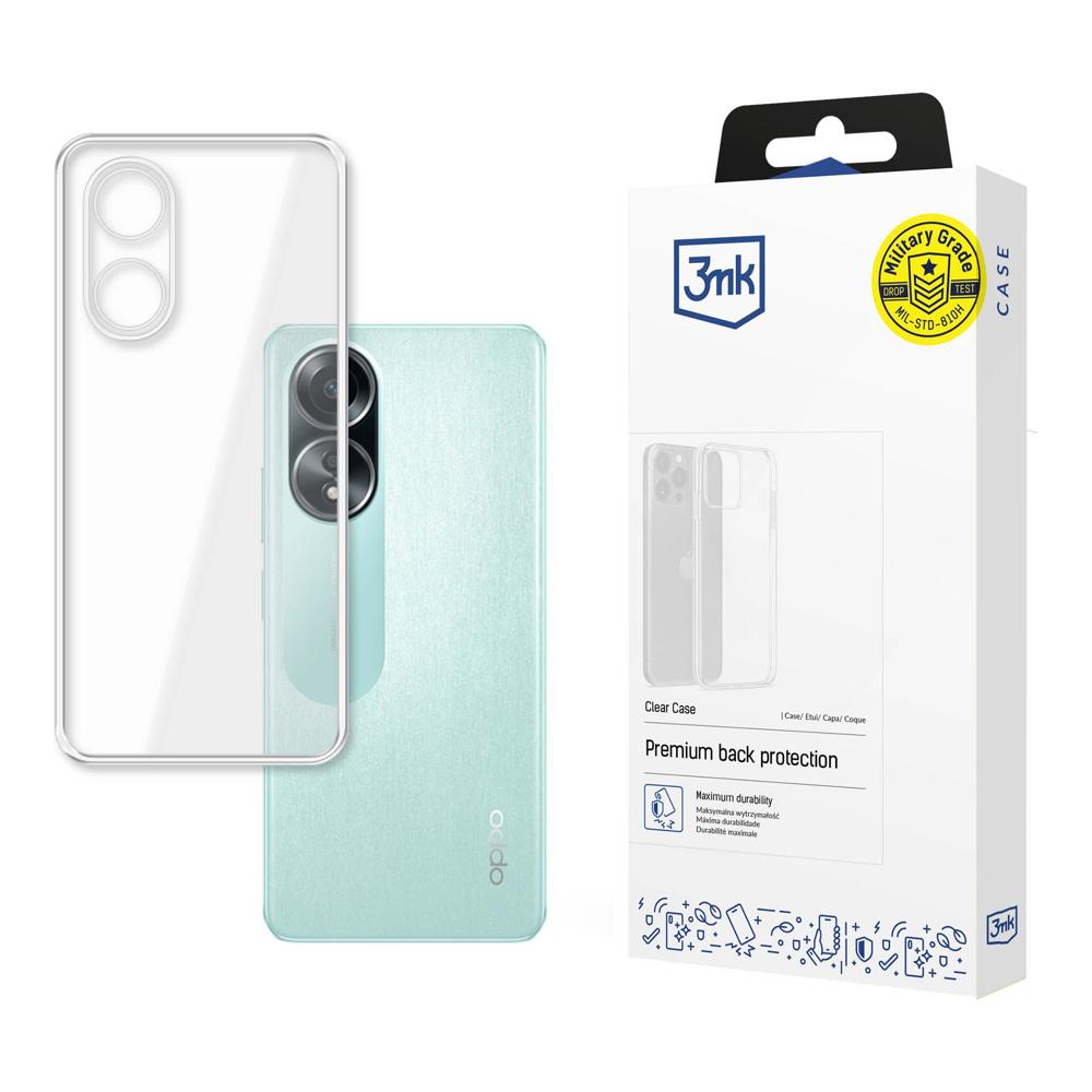 3mk Clear Case for Oppo A58 4G, Transparent