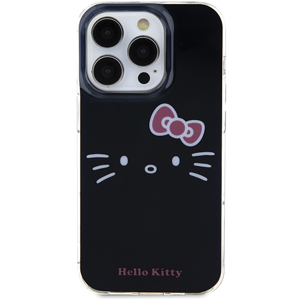Hello Kitty dėklas iPhone 13 / 13 Pro IML Kitty Face, juodas