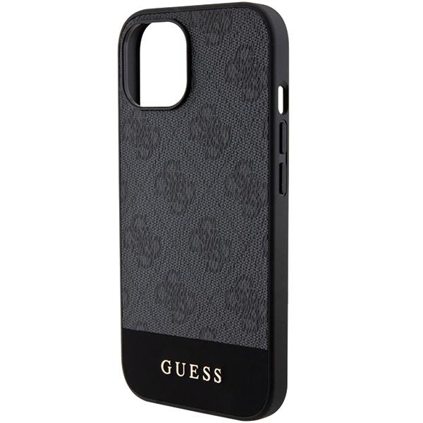 Guess 4G Stripe Collection case for iPhone 15 / 14 / 13 - gray