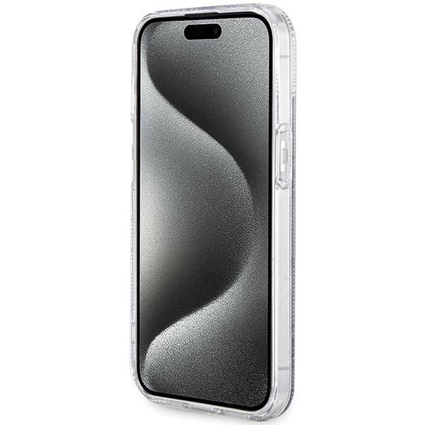 Guess iPhone 15 / 14 / 13 Case IML GCube MagSafe, Black