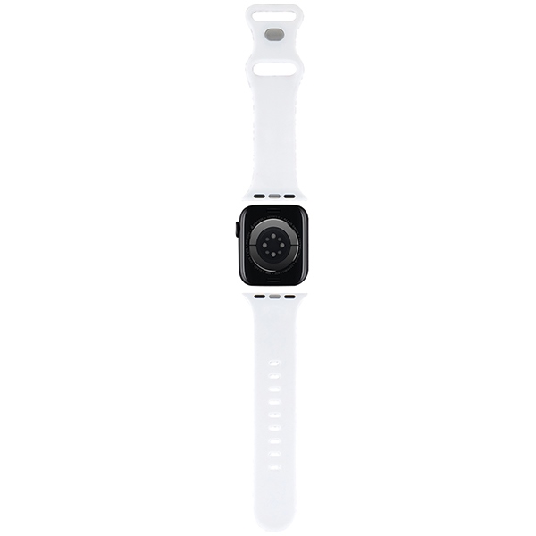 Hello Kitty Silicone Heads & Stripes dirželis Apple Watch 38/40/41mm, juodas