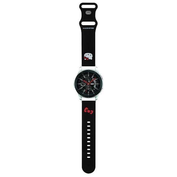 Hello Kitty Silicone Kitty Head Universal Strap 22mm, Black