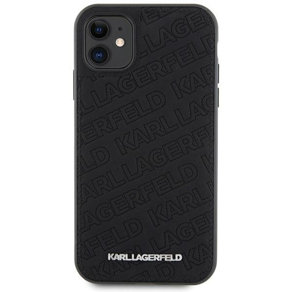 Karl Lagerfeld iPhone 11 / XR Case Quilted K Pattern, Black