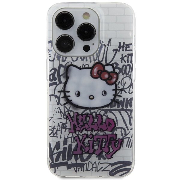 Hello Kitty dėklas iPhone 14 Pro Max telefonui, balta