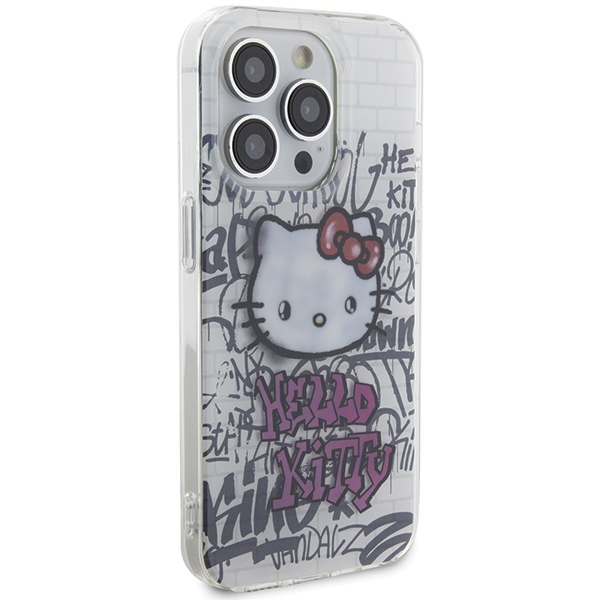 Hello Kitty dėklas iPhone 14 Pro Max telefonui, balta