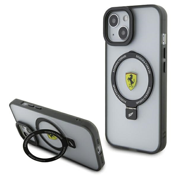 Ferrari iPhone 15 Plus / 14 Plus Case Ring Stand 2023 MagSafe, Transparent
