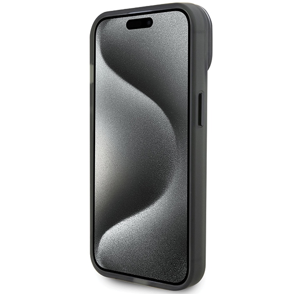 Ferrari dėklas iPhone 15 Plus / 14 Plus su Ring Stand ir MagSafe, skaidrus