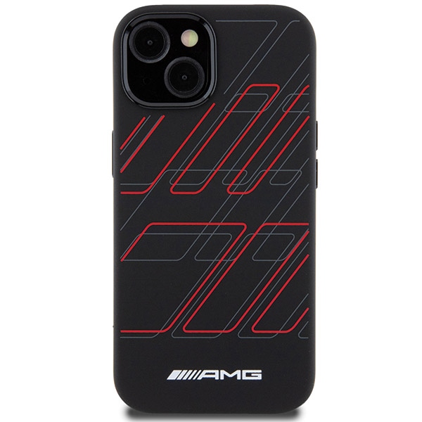 Mercedes AMG dėklas iPhone 15 / 14 / 13 su MagSafe, juodas