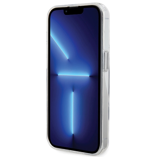 Karl Lagerfeld Ring Stand MagSafe dėklas iPhone 13 Pro Max, baltas