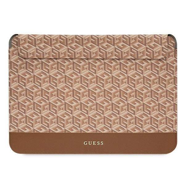 Guess GCube Stripes nešiojamojo kompiuterio dėklas 16", rudas