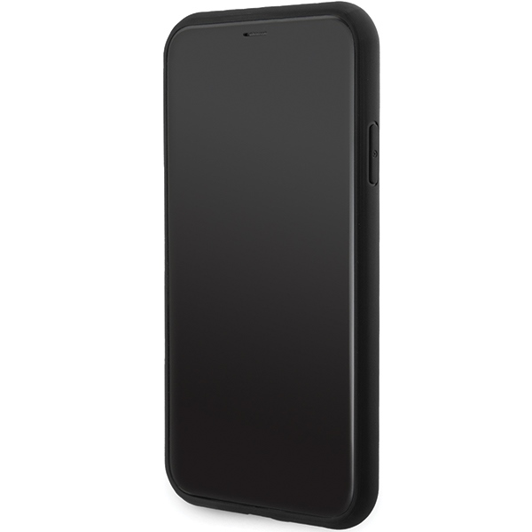 Guess 4G Triangle Metal Logo case for iPhone 11 / XR - black