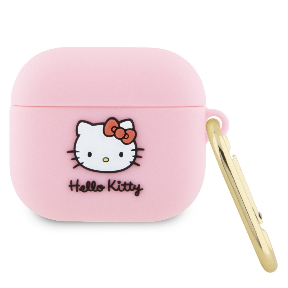 Hello Kitty AirPods 3 Case Silicone 3D Kitty Head, Pink