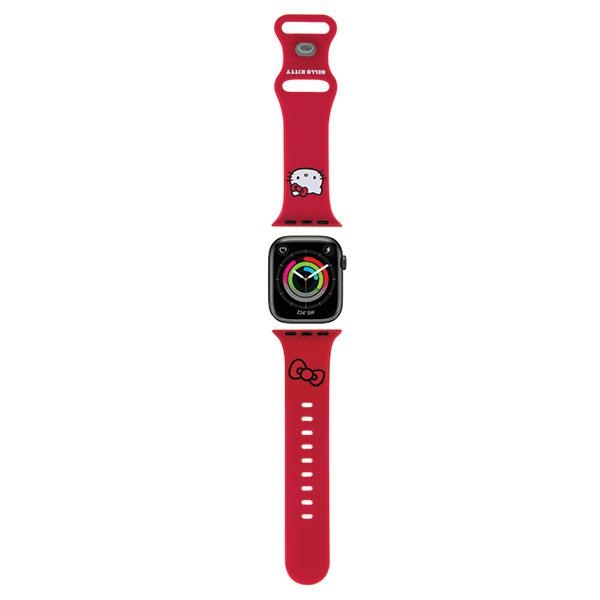 Hello Kitty Apple Watch 38/40/41mm Strap Silicone Kitty Head, Red