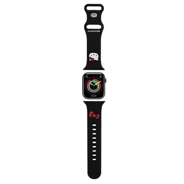 Hello Kitty Apple Watch 38 / 40 / 41 mm Strap Silicone Kitty Head, Black