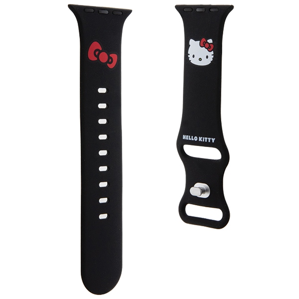 Hello Kitty Apple Watch 38 / 40 / 41 mm dirželis, juodas