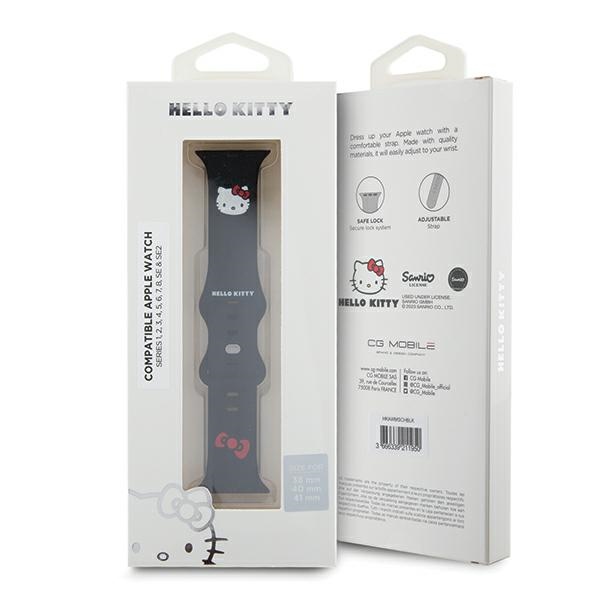 Hello Kitty Apple Watch 38 / 40 / 41 mm dirželis, juodas