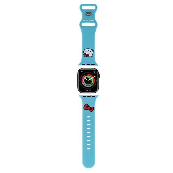 Hello Kitty Apple Watch 38/40/41mm Strap Silicone Kitty Head, Blue