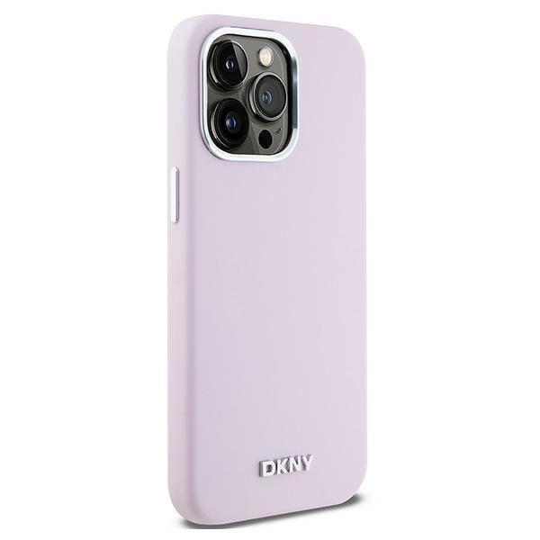 DKNY Liquid Silicone MagSafe dėklas iPhone 14 Pro Max, rožinis