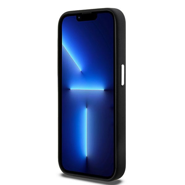 DKNY Liquid Silicone dėklas Apple iPhone 14 Pro su MagSafe, juodas
