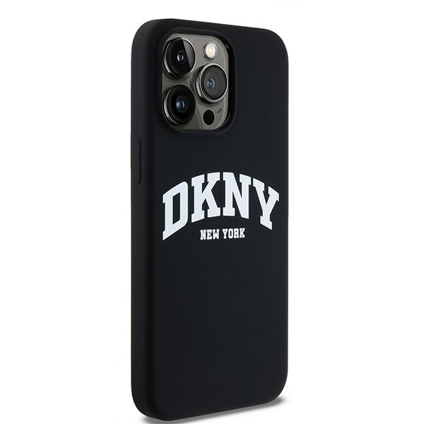 DKNY dėklas iPhone 13 Pro Max telefonui su MagSafe, juodas