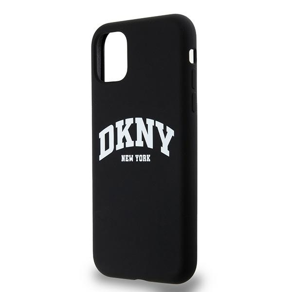 DKNY dėklas iPhone 11 / XR su MagSafe, juodas