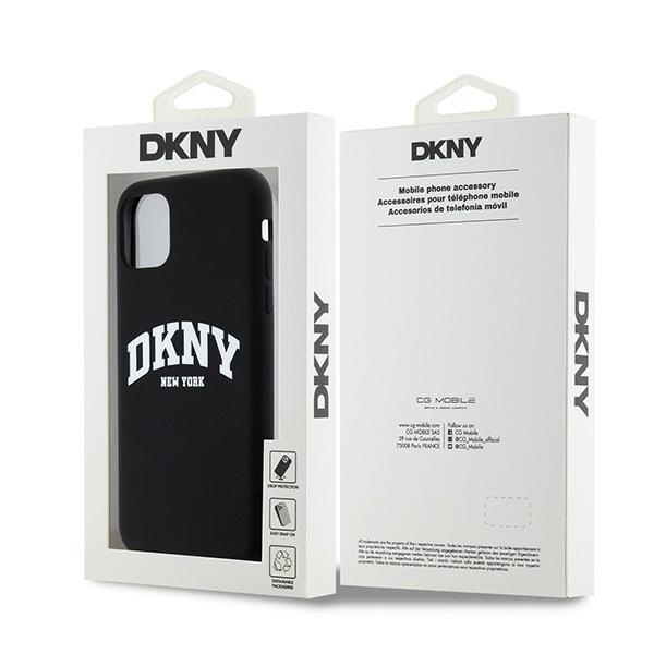 DKNY dėklas iPhone 11 / XR su MagSafe, juodas