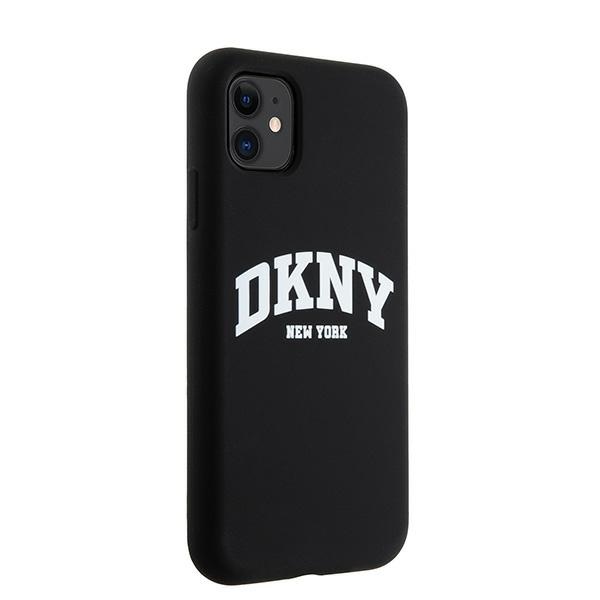 DKNY dėklas iPhone 11 / XR su MagSafe, juodas