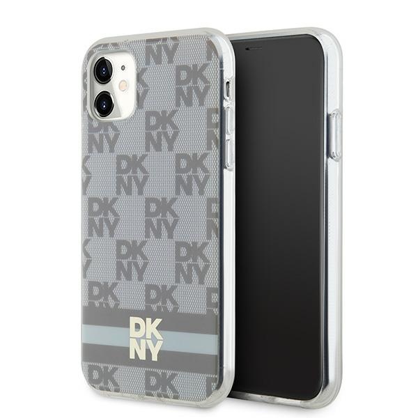DKNY iPhone 11 / XR Case IML Checkered Mono Pattern MagSafe, Beige