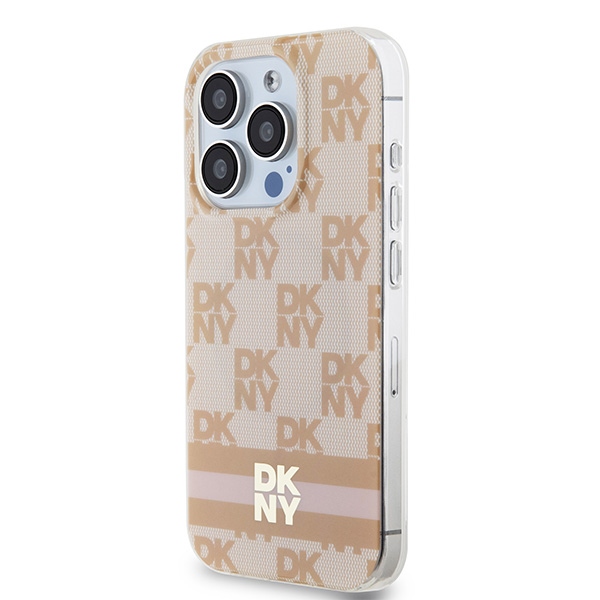 DKNY iPhone 13 / 13 Pro MagSafe dėklas, rožinis