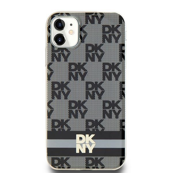 DKNY iPhone 11 / XR Case IML Checkered Mono Pattern MagSafe, Black