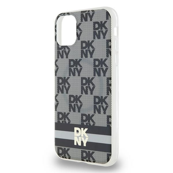 DKNY iPhone 11 / XR dėklas IML Checkered MagSafe, juodas