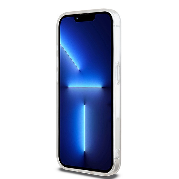 DKNY IML Mono & Stripe MagSafe dėklas iPhone 14 Pro Max telefonui, rožinis