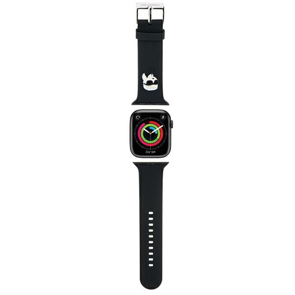 Karl Lagerfeld Apple Watch 38/40/41mm Strap 3D Rubber Karl Head, Black