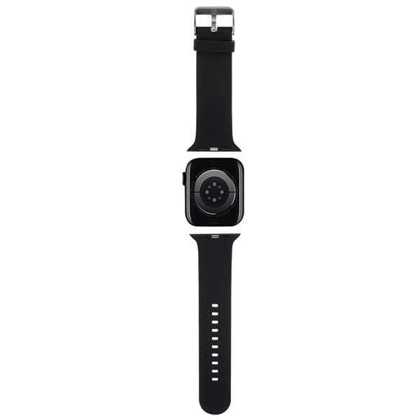 Karl Lagerfeld 3D Rubber Karl Head dirželis Apple Watch 38/40/41mm, juodas
