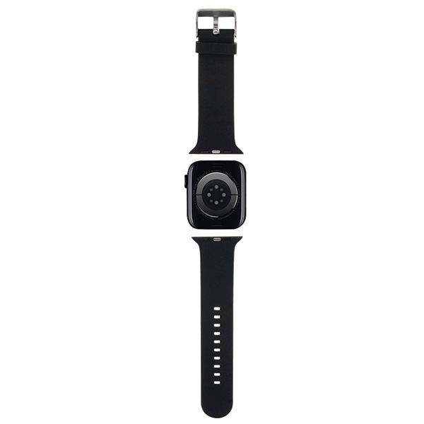 Karl Lagerfeld 3D Rubber Karl&Choupette dirželis Apple Watch 38/40/41mm, juodas